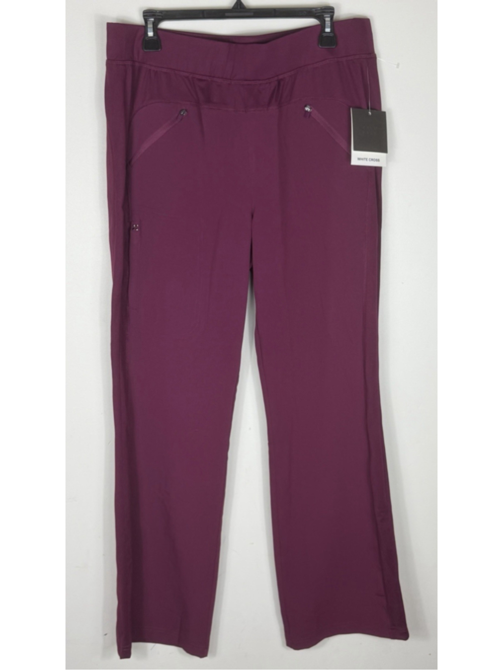White Cross mid-rise boot cut scrub pants women’s size XL wine new with tag